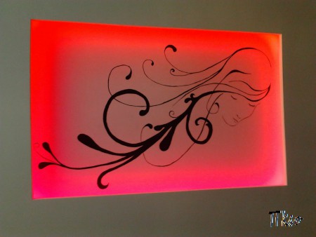 Vector woman - realizata pe tavan